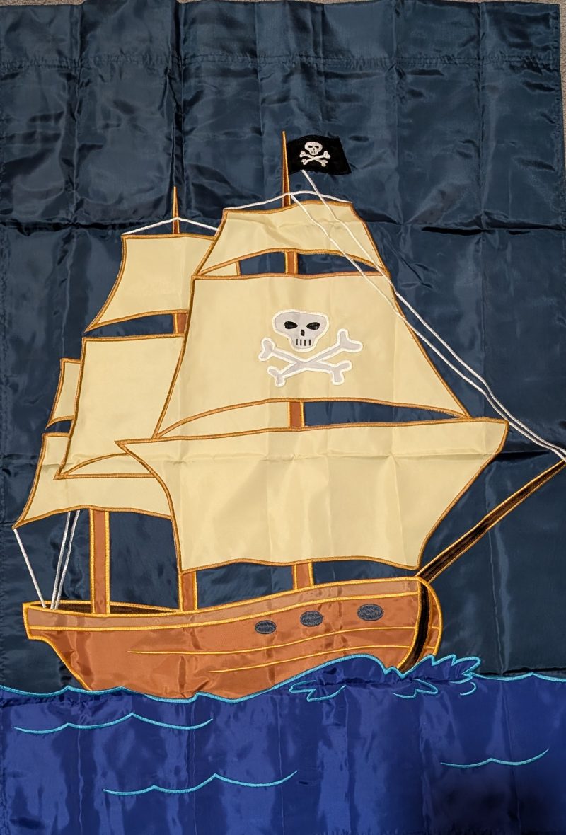 In the Breeze – 28 in. Flag – Pirate Boat